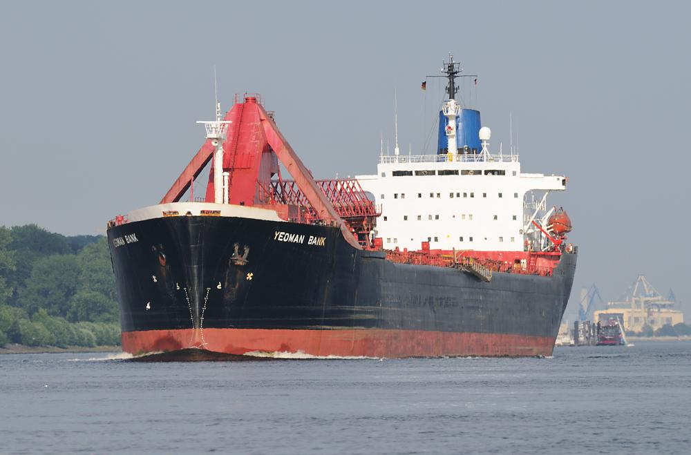 9645 Bulk Carrier Massengutfrachter YEOMAN BANK | Bilder von Schiffen im Hafen Hamburg und auf der Elbe